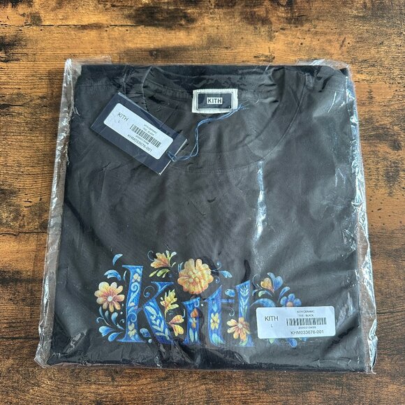 NEW Kith Ceramic T-Shirt in Black - Size Large - SOLD OUT - Picture 1 of 4